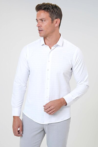 SÜVARİ Кутовий манжет, вузький крій, сорочка з армурою