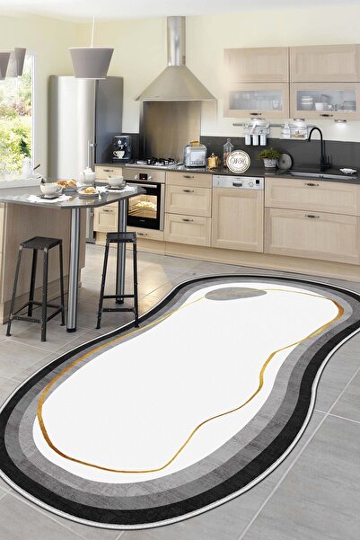 Lavita Home Makinede Yıkanabilir Kaymaz Taban Leke Tutmaz Kesimli Salon Halıs...