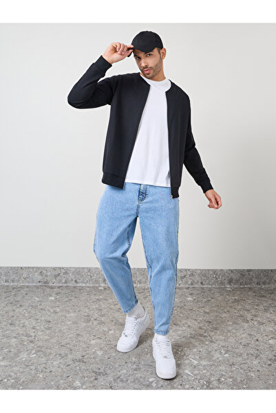 Styli Relaxed Fit Zip Hoodie with Contrast Drawcord