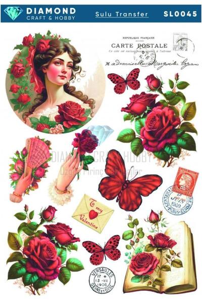 ehobici نقل مائي من Diamond Craft - 25x35 سم SL045