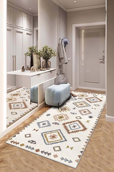 Confidence Home Machine washable non-slip base stain-resistant modern cutting runner kitchen runner carpet runner