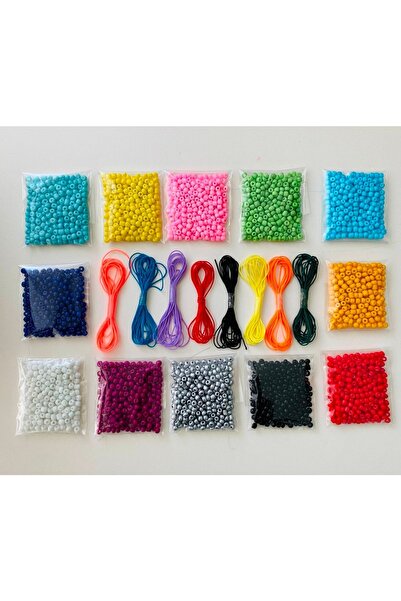 yağmur gökçe 12 цвята пясъчни мъниста + 8 цвята парашутно въже