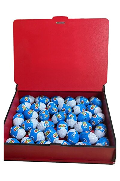 Nostaljik Lezzetler Ozmo Mini Yumurta ( 35 Adet ) Kırmızı Ahşap Hediye Kutusu...