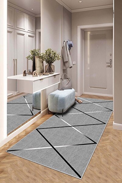 Confidence Home Machine washable non-slip base stain-resistant modern cutting runner kitchen runner carpet runner