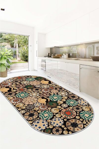 Confidence Home Makinede Yıkanabilir Kaymaz Taban Leke Tutmaz Modern Mutfak H...