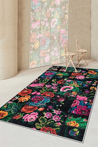 Confidence Home Makinede Yıkanabilir Kaymaz Taban Leke Tutmaz Renkli Mutfak H...