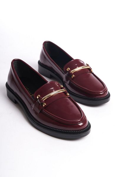 Shoesers Pantofi de damă cu design special cu cataramă elegantă din piele lacuită