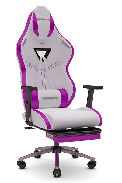 warrior Aragorn Blanc Deri Oyuncu Koltuğu - Mor - Ayak Uzatmalı Bilgisayar Sa...
