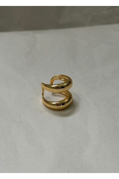 KİLİGİSTANBUL 2 Cm Width Double Look Ring