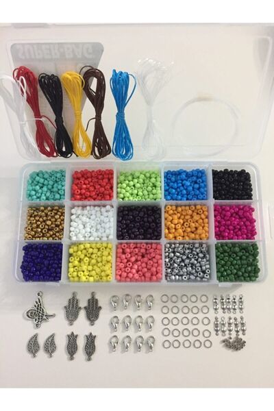 yağmur gökçe (NO:12) Set za hobi izradu nakita, perle od peska, 32 vrste sa m...