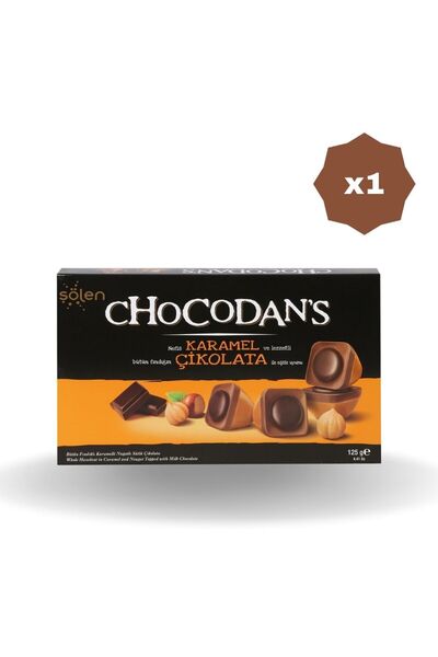 Şölen ŞÖLEN CHOCODAN'S FINDIKLI KARAMELLİ ÇİKOLATA 125 GR X 1 ADET