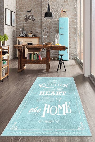 Confidence Home Dijital Baskı Yıkanabilir Kaymaz Taban Mutfak Halısı