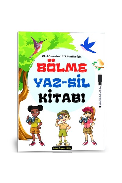 Enine Boyuna Eğitim Dividing Teaching Yaz-Sil Book