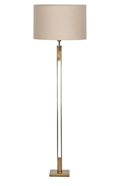 Vinner Memphis Antik Eskitme Kaplama Metal Lambader - Pre Krem