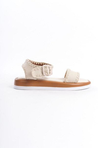 Shoesers Sandale cu curea la gleznă, cu curea la gleznă, tricotate manual, cu design special pentru femei
