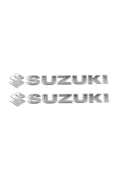 Knmaster Suzuki Embossed Sticking Label Sticker Silver
