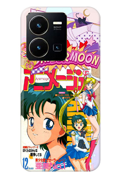 Newon حافظة هاتف مطبوعة لهاتف فيفو Y35 سيلور مون مون واريور