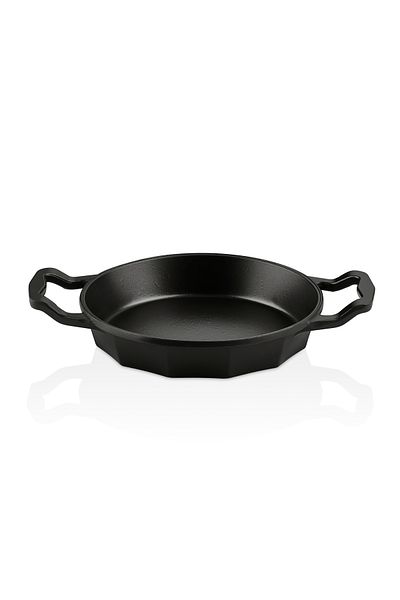 OMS DODECA -3725 Black Bio Granite 18 Cm One Piece Cast Iron Body