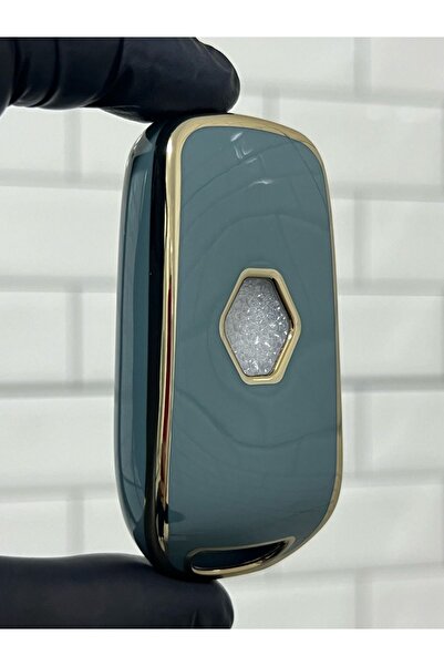 GMA KEYS Lux Renault Taliant 3 butoane Sustal Nano Key Case Gri Aur Aur Culoare 1-a calitate