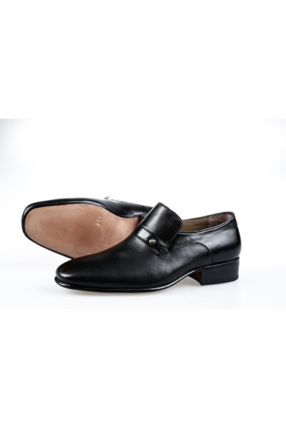 YETİŞ LUXURY ERKEK HAKİKİ ROK DERİ TAMAMEN EL YAPIMI KÖSELE TABAN ÜSTTEN BANT DESENLİ AYAKKABI
