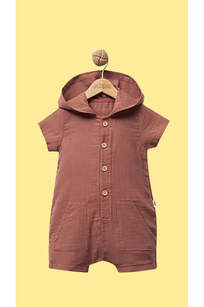 Gebelog Oversize Hooded Muslin Summer Jumpsuit - Baby