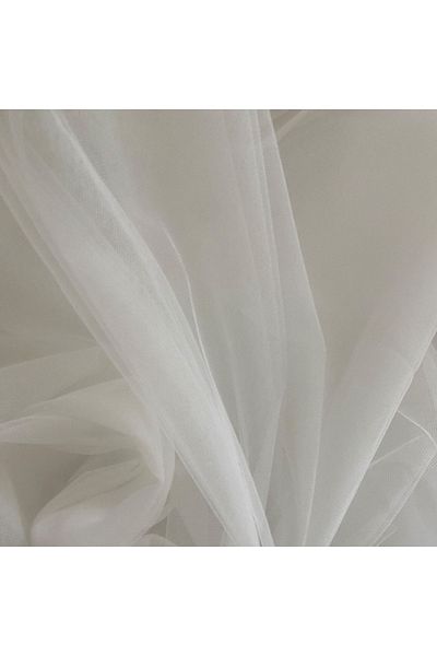 Akteks Crystal Tulle White (3 Meters Width)