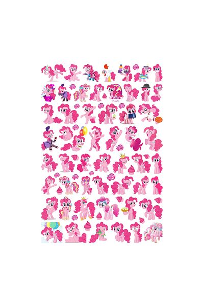 Ororabutik Σετ αυτοκόλλητων Pinkie Pie Sweet Σετ αυτοκόλλητων για Scrapbook Bullet Journal