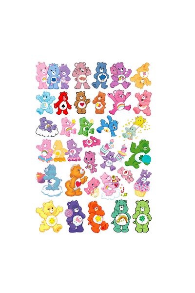 Ororabutik Σετ αυτοκόλλητων Cute Bears - Σετ αυτοκόλλητων Bullet Journal και Scrapbook