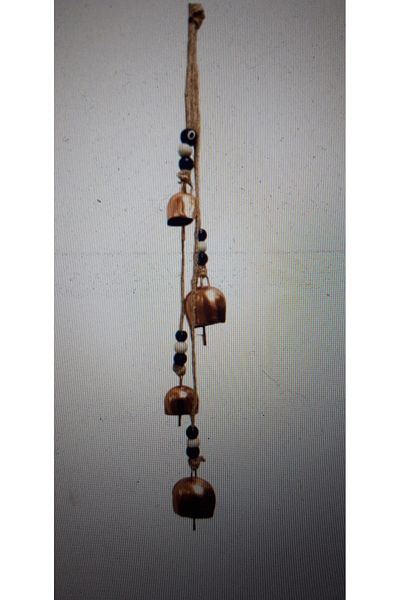 M sadık 4 Pieces Pure Copper Evil Eye Beaded Earthquake Door Ornament & Wind Chime Bell