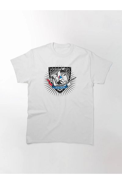 Pisa Art Μπλουζάκι μεγάλου μεγέθους Cekhiya Color Ice Hockey Shield