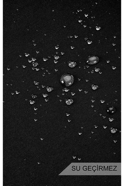 HOMELKA Washing Machine Cover Liquid Proof Fabric Black Color Flat Model
