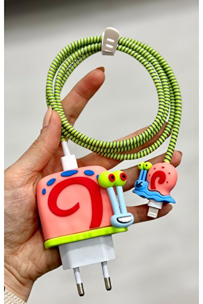 Go Aksesuar iPhone 18/20/25 W Şarj Cihazı Uyumlu 4 Parça Şarj Koruma Seti