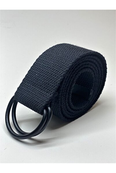 Trend Deri Ünisex Kolon Bez Dokuma Kemer Sade Süper Yumuşak