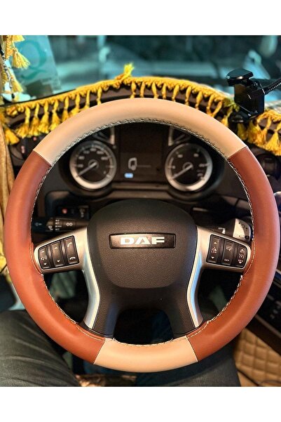 imza direksiyon kılıfı Daf Direksiyon Kılıfı (kahverengi Krem)