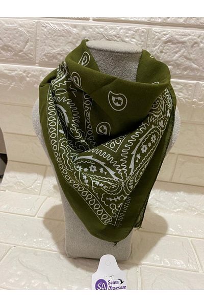 sema aksesuar 100% Cotton Unisex Ethnic Patterned Bandana Scarf