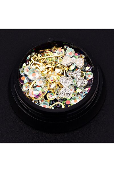 Beauty Box 1 Adet Pırlanta Nail Art Tresuary Lüks Tırnak Süsleme Hazine Taşla...