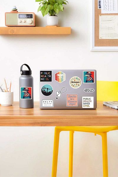 KT Decor مجموعة الهاتف والكمبيوتر اللوحي تحت عنوان Doctor Medicine - الكمبيوتر المحمول، الكمبيوتر المحمول، الكمبيوتر المحمول، جدول الأعمال PVC ملصق - 3