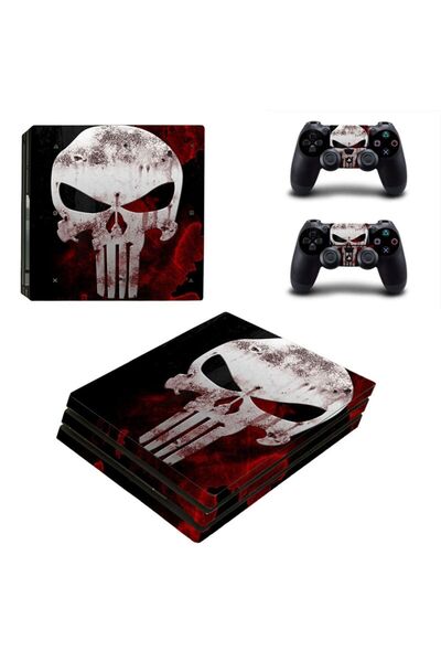 Kt Grup Skull Playstation 4 Pro Uyumlu Full Sticker Kaplama