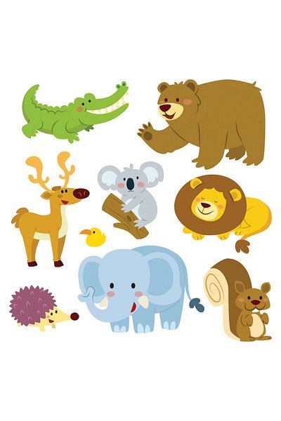 Tilki Dünyası Autocolant de perete drăguț Animal Kingdom SHA02