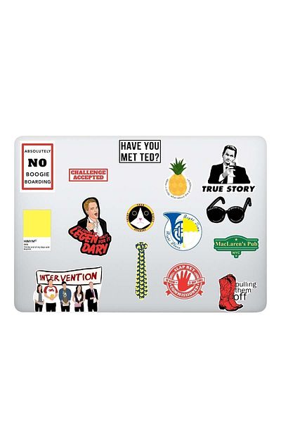 Katze Stickers Πώς συναντήσαμε τη μητέρα σας Himym Σετ αυτοκόλλητων για φορητό υπολογιστή με θέμα το tablet (14 ΤΕΜ)