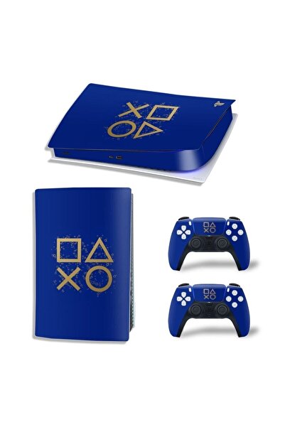 Kt Grup Dark Blue Controller Playstation 5 Standart Disk Edition Sticker Kapl...