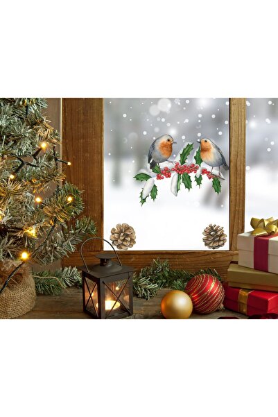 Kt Grup Yeni Yıl Merry Christmas Cam Duvar Sticker Setleri - Yılbaşı Seti