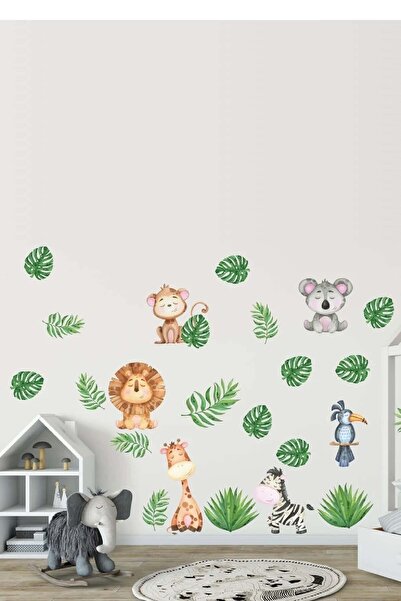 Kt Grup Minik Sevimli Pastel Hayvanlar 24 Parça Premium Sticker Seti