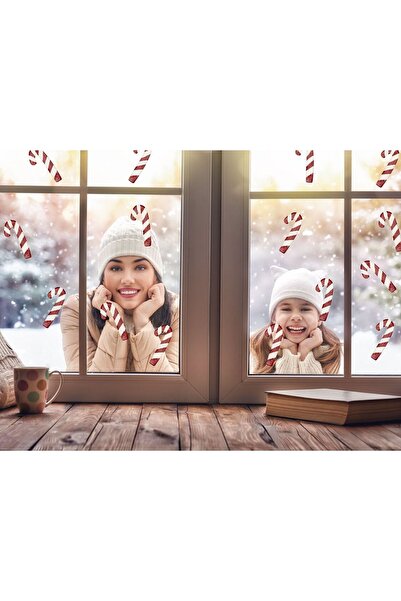 Kt Grup Yeni Yıl Merry Christmas Cam Duvar Sticker Setleri - Yılbaşı Seti