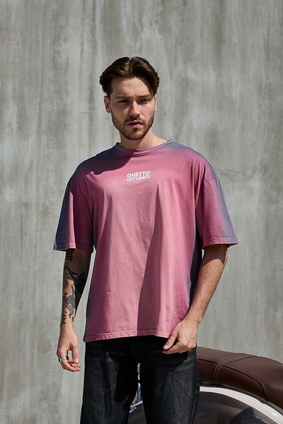Ghetto off limits Rose Oversize T-shirt - Effective Oil Wash