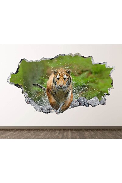 Kt Grup Король лісів Тигр Full HD друк 3D сучасна настінна наклейка
