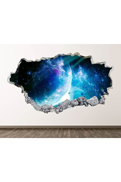 Kt Grup Güneş Sistemi ve Gezegenler Full Hd Baskı 3d Modern Duvar Sticker