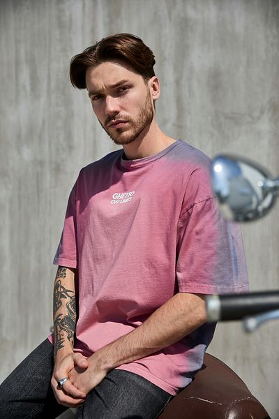 Ghetto off limits Rose Oversize T-shirt - Effective Oil Wash