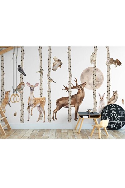 Kt Grup Safari Dünyası Muhteşem Hayvanlar 3xl Premium Büyük Boy Duvar Sticker...