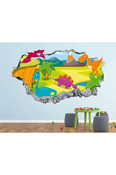 Kt Grup Мультфільм Пейзаж Full HD Друк 3D Наклейки на стіни дитячої кімнати